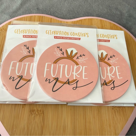 Other - Future Mrs Celebration Coasters - Pink 56 total!